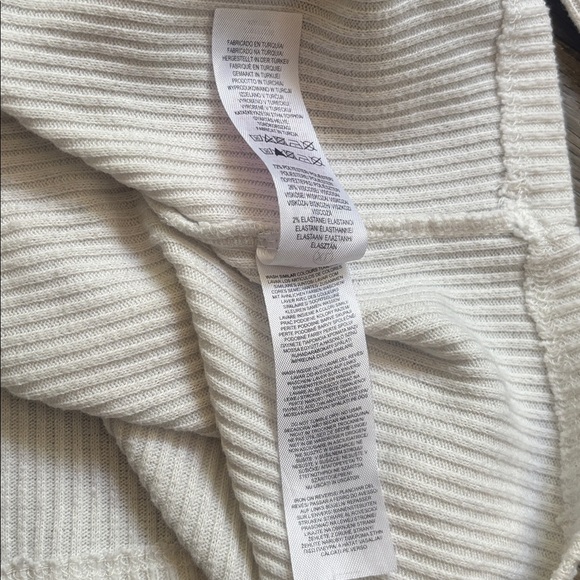 Primark | Disney Mickey Mouse Oversized Off White Ribbed Long Sleeve Size XL - Picture 9 of 11